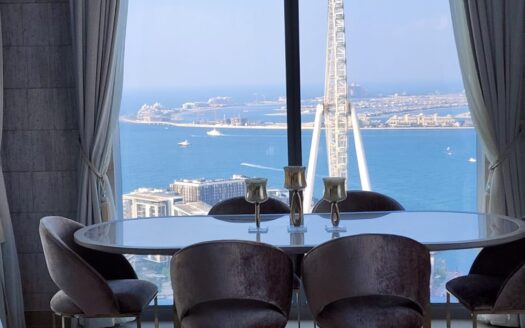 3-bed apartment with upgraded furnishing and stunning sea view in 52|42 Tower 1